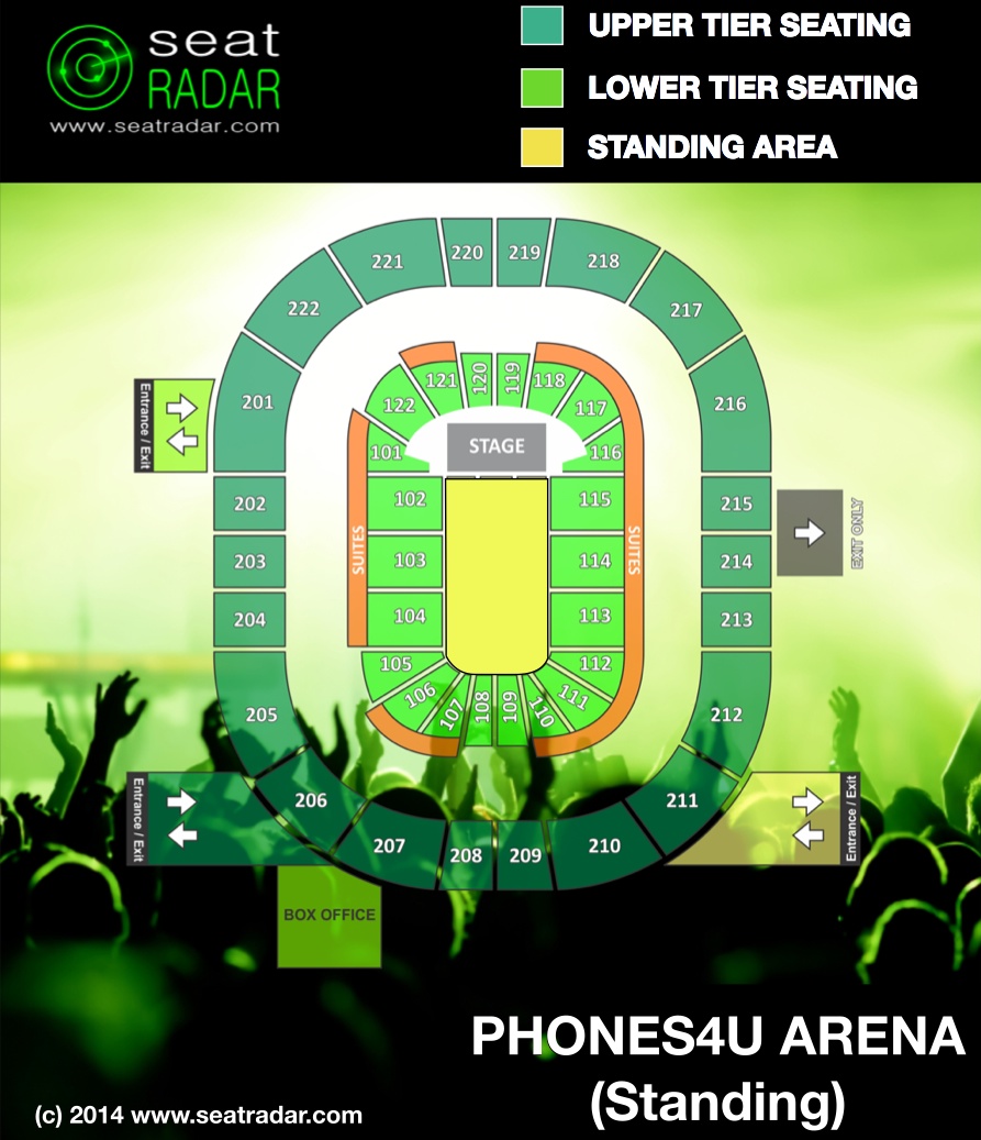 Phones4u Arena (Standing)