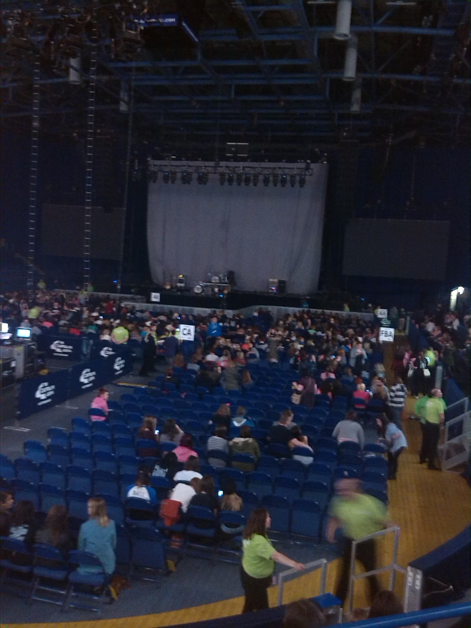 View from Capital FM Arena (Nottingham) Block 11 Row F Seat 10