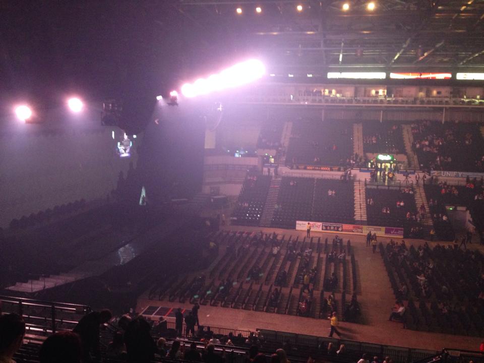 View from Motorpoint Arena (Sheffield) Block 202 Row Q Seat 15