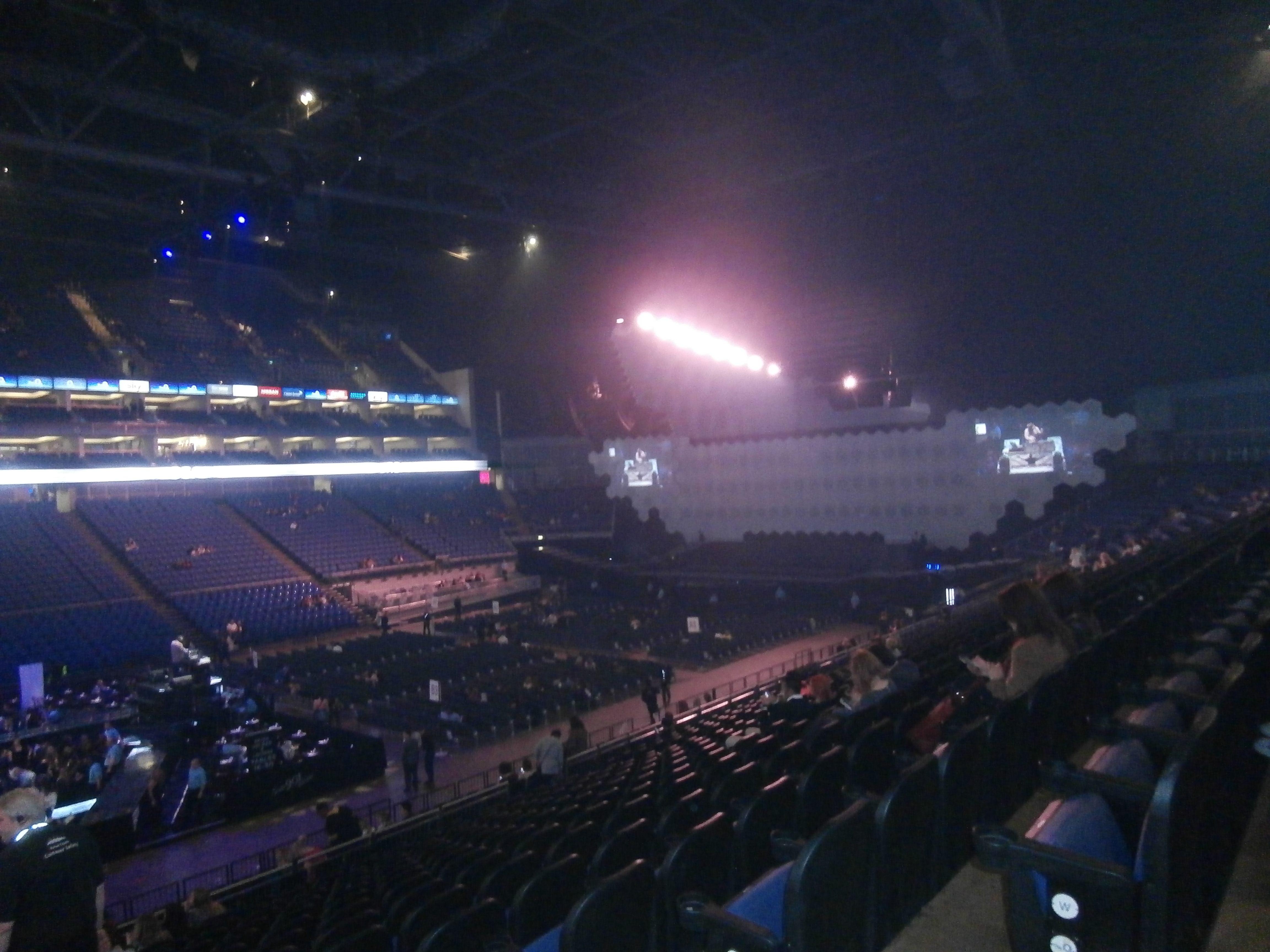 View from O2 Arena (London) Block 110 Row X Seat 298
