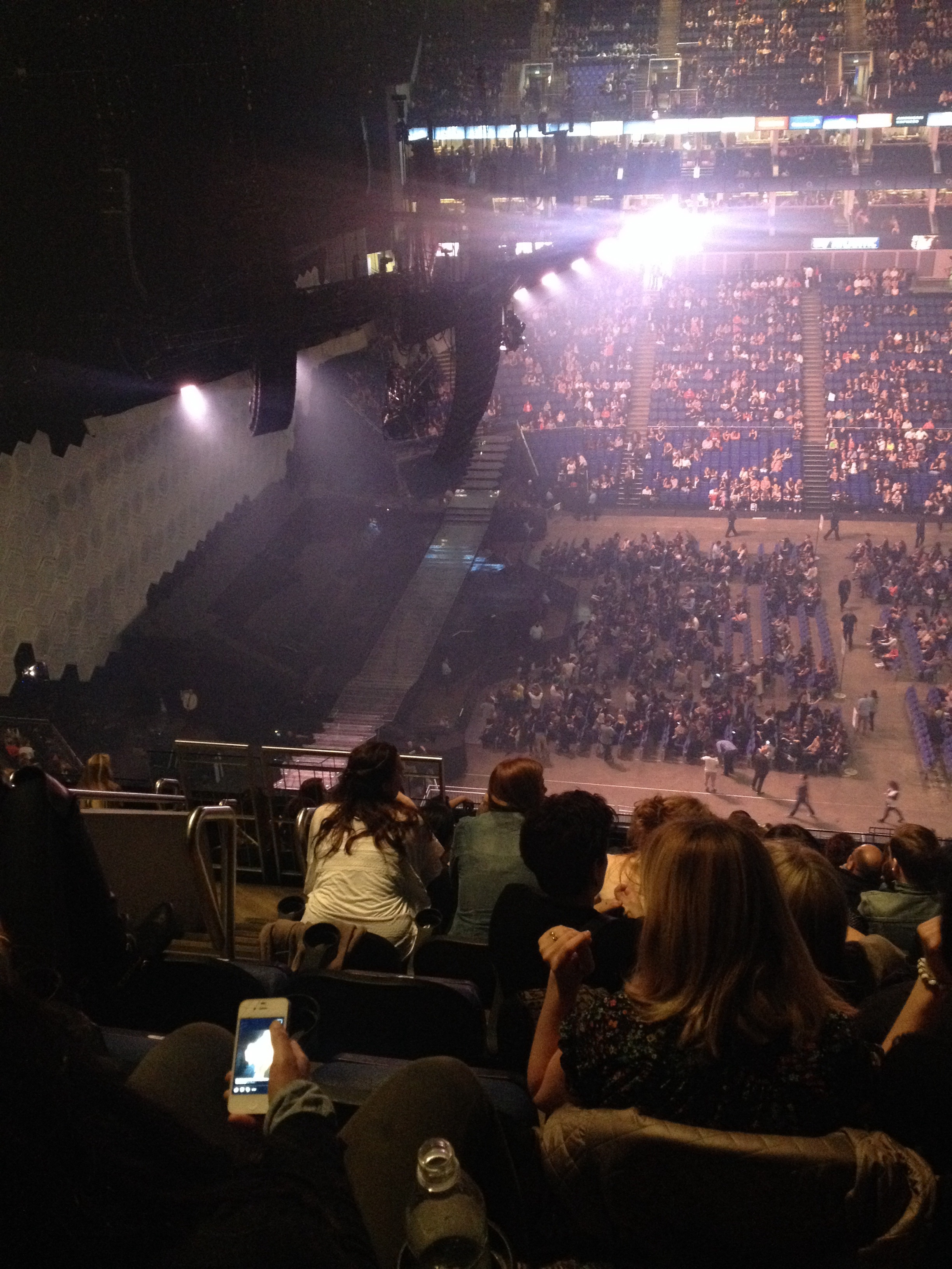 View from O2 Arena (London) Block 402 Row K Seat 491