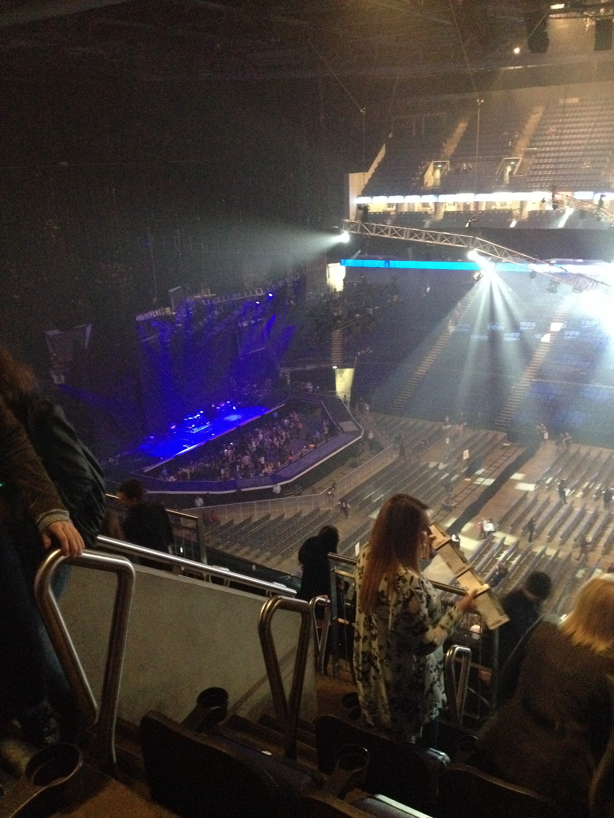 View from O2 Arena (London) Block 404 Row H