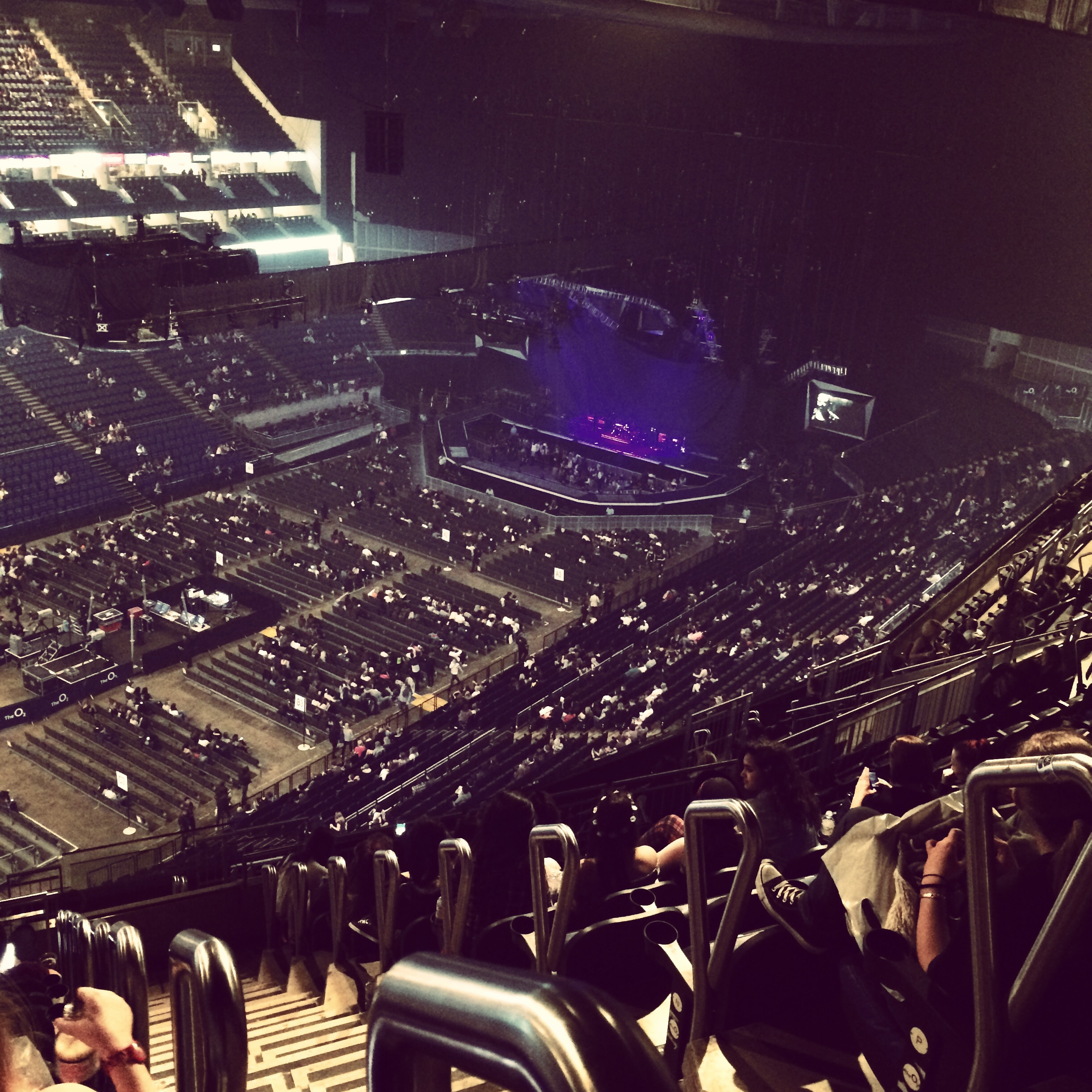 View from O2 Arena (London) Block 416 Row R Seat 827