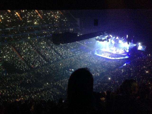View from O2 Arena (London) Block 416 Row S Seat 819
