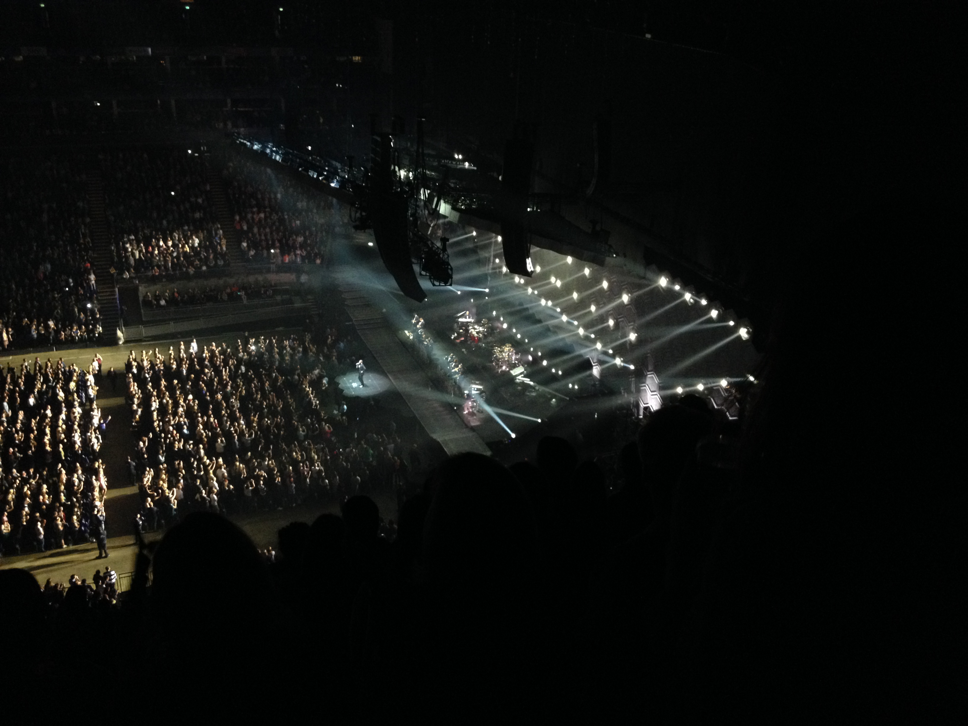 View from O2 Arena (London) Block 420 Row R Seat 368