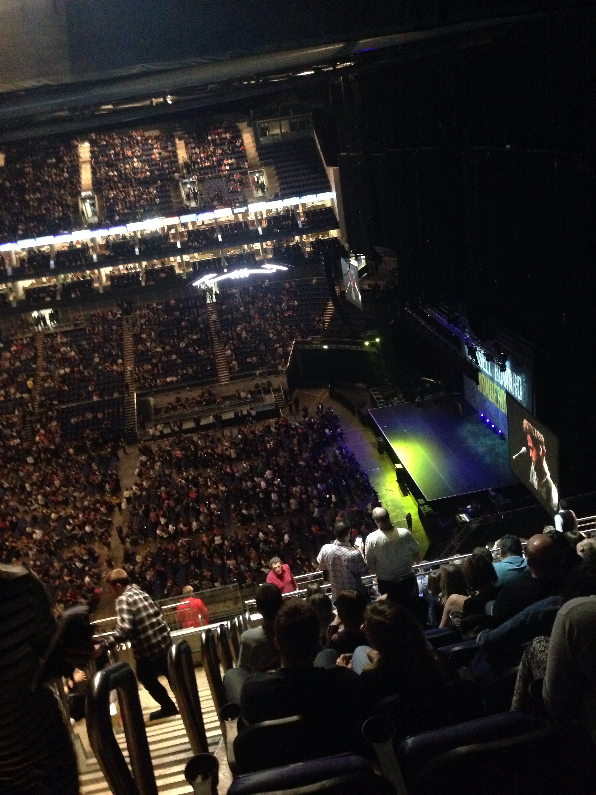 View from O2 Arena (London) Block 421 Row R Seat 957