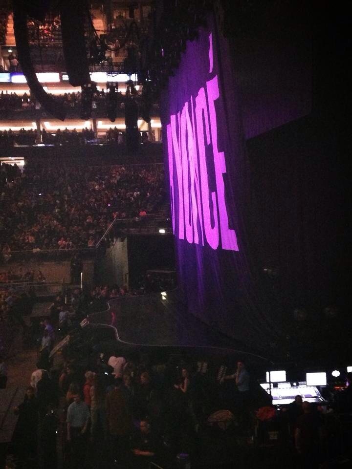 View from O2 Arena (London) Block 112 Row Q