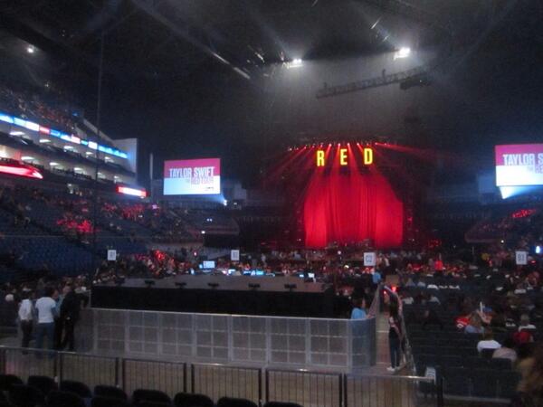 View from O2 Arena (London) Block 107 Row D