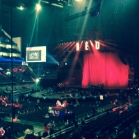 View from O2 Arena (London) Block 110 Row S Seat 282