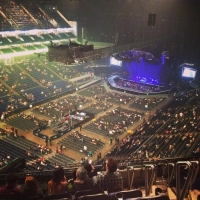 View from O2 Arena (London) Block 415 Row p Seat 799
