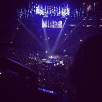 View from O2 Arena (London) Block STE21 Row 1 Seat 14