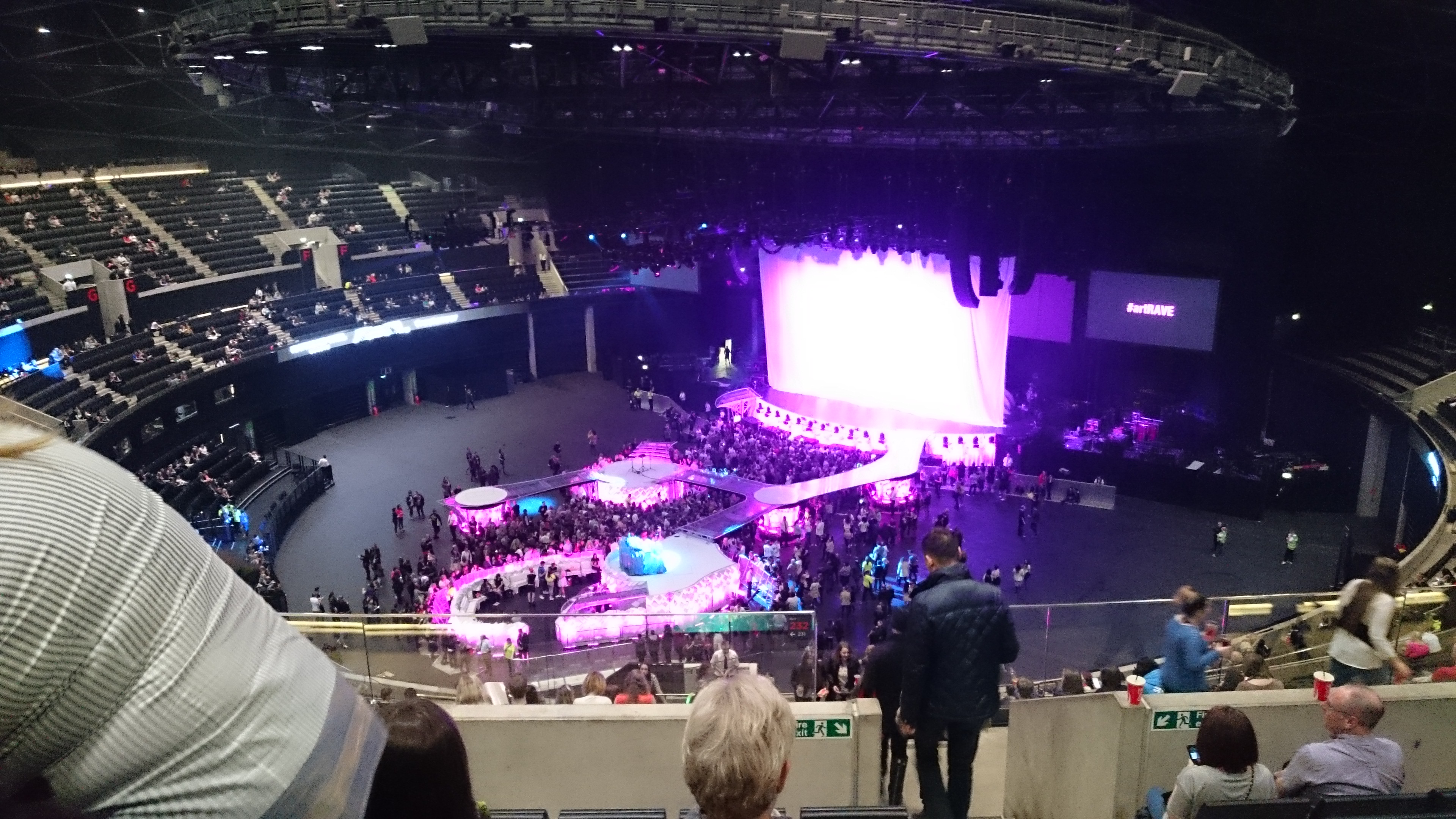 View from SSE Hydro (Glasgow) Block 332 Row DD Seat 174