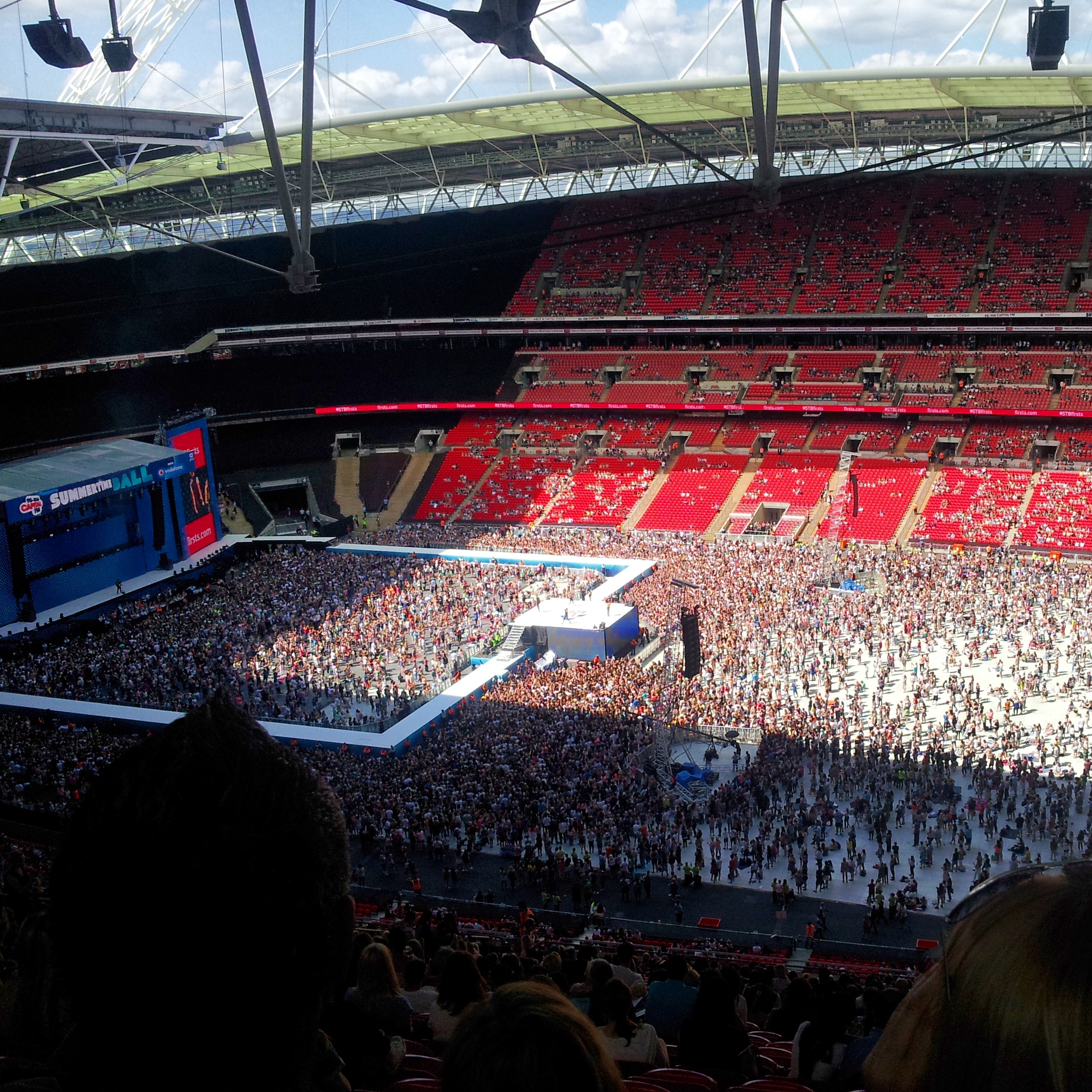 View from Wembley Stadium Block 523 Row 36 Seat 293